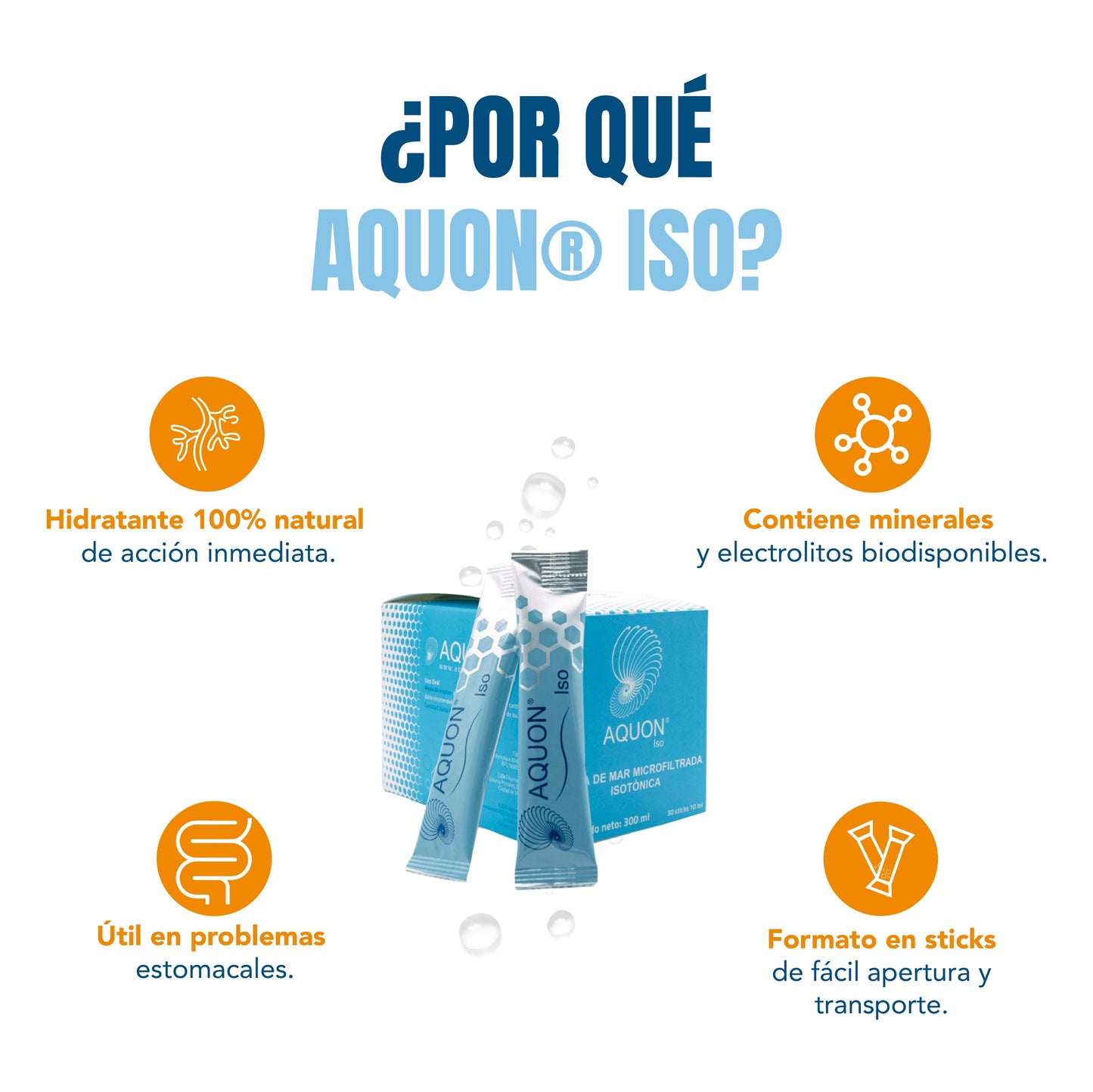 Electrolitos Aquon Iso® - 10 sticks
