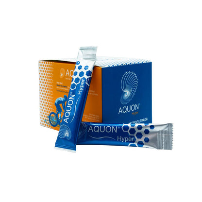 Aquon Hyper® Electrolitos - Caja contiene 30 ó 10 sticks, cada stick es de 10 ml